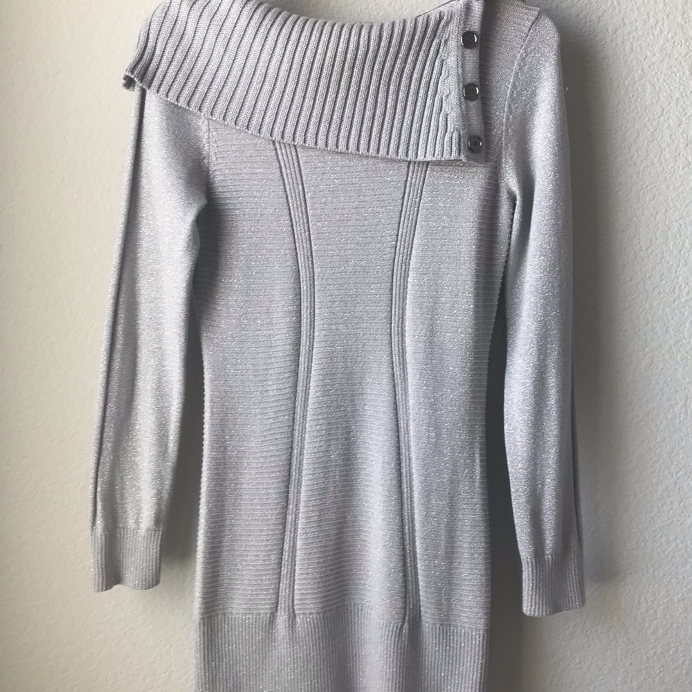 Off-the-Shoulder Grey Sweater